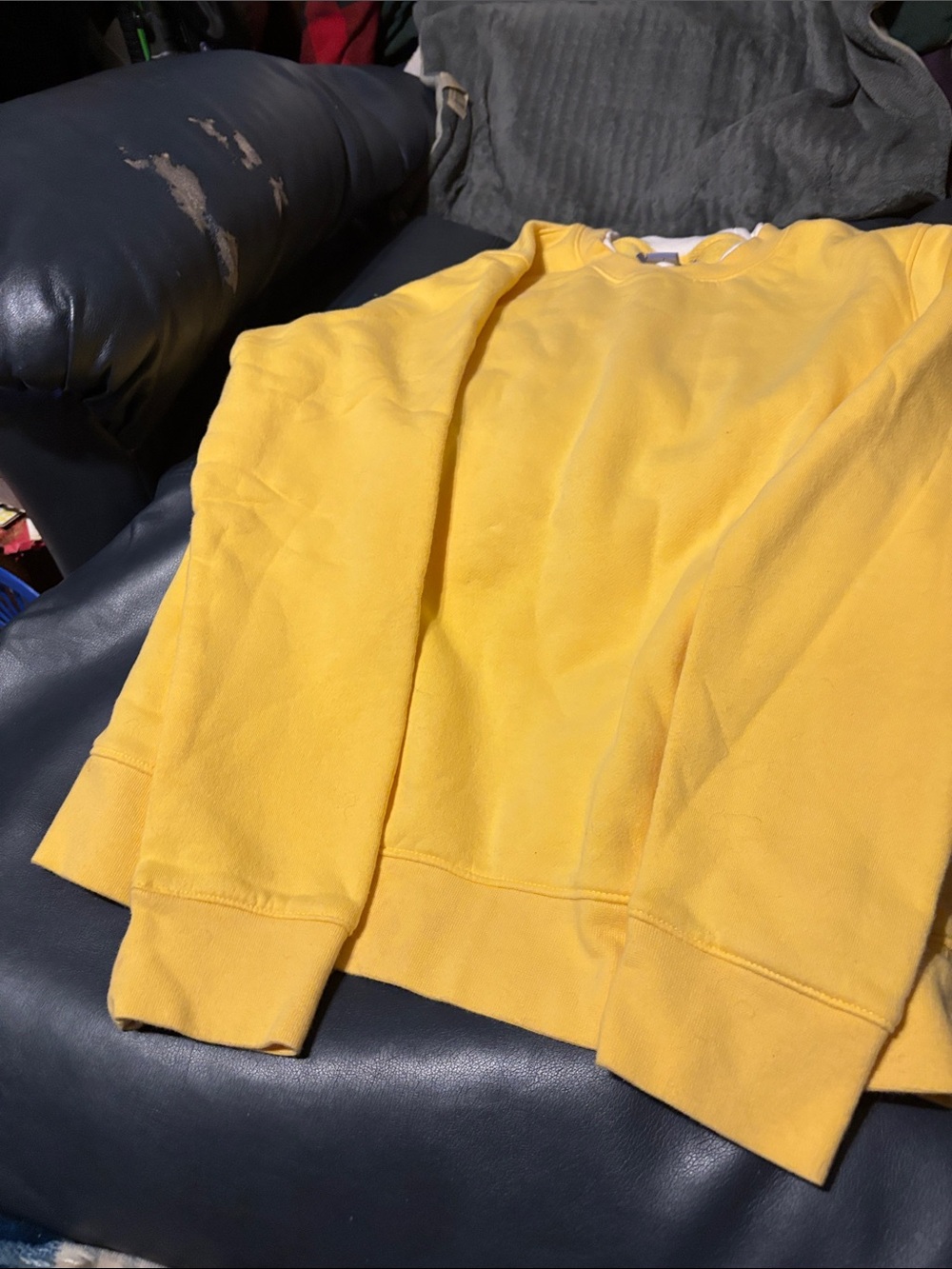 Laura Scott Yellow Crewneck Sweatshirt